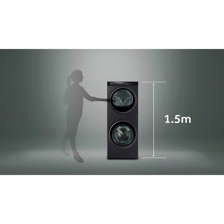 Haier 12kg + 9kg 600 Series Laundry Centre Heat Pump Dryer HLC1290CTB1, Dimensions