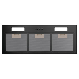 Haier 90cm Integrated Insert Black Undermount Rangehood HPH90ILB2, Front View