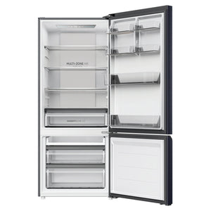 Haier 433L 500 Series Refrigerator Bottom Freezer HRF420BC, Front View With Door Open