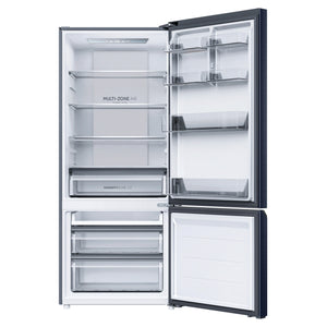 Haier 433L 500 Series Refrigerator Bottom Freezer HRF420BEC, Front View With Door Open