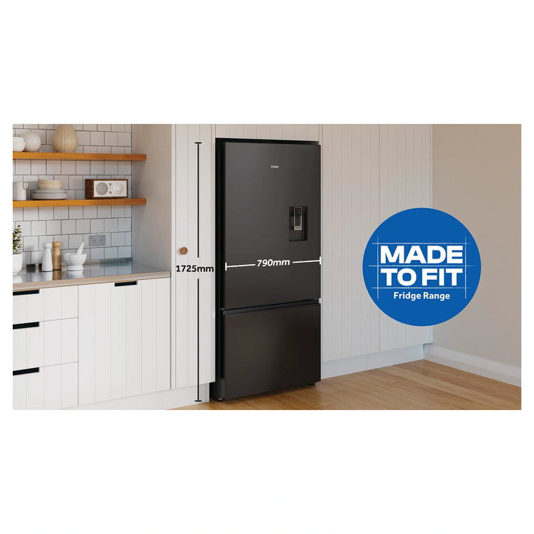 Haier 514L 500 Series Refrigerator Bottom Freezer HRF510BHC, Dimension View