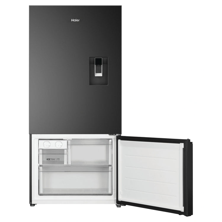 Haier 514L 500 Series Refrigerator Bottom Freezer HRF510BHC, Front View With Bottom Door Open