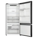 Haier 514L 500 Series Refrigerator Bottom Freezer HRF510BHC, Front View With Door Open