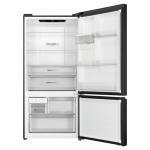 Haier 514L 500 Series Refrigerator Bottom Freezer HRF510BHC, Front View With Door Open