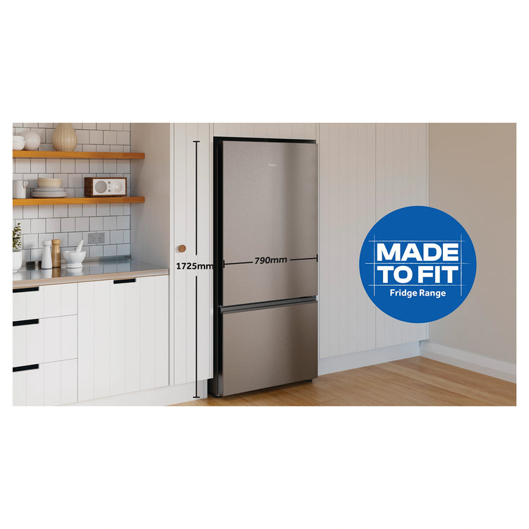 Haier 517L 500 Series Refrigerator Bottom Freezer HRF510BS, Dimensions View
