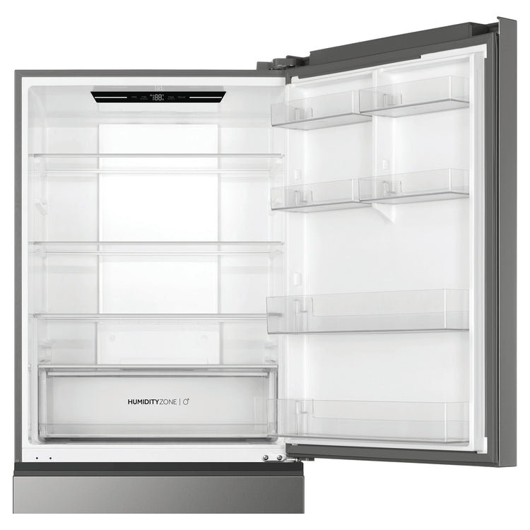 Haier 517L 500 Series Refrigerator Bottom Freezer HRF510BS, Top Door Open View