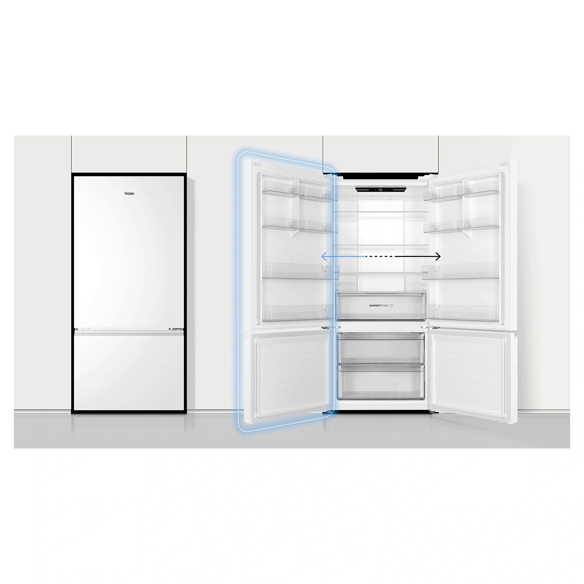 Haier 517L 500 Series Refrigerator Bottom Freezer HRF510BW, Lifestyle View 2