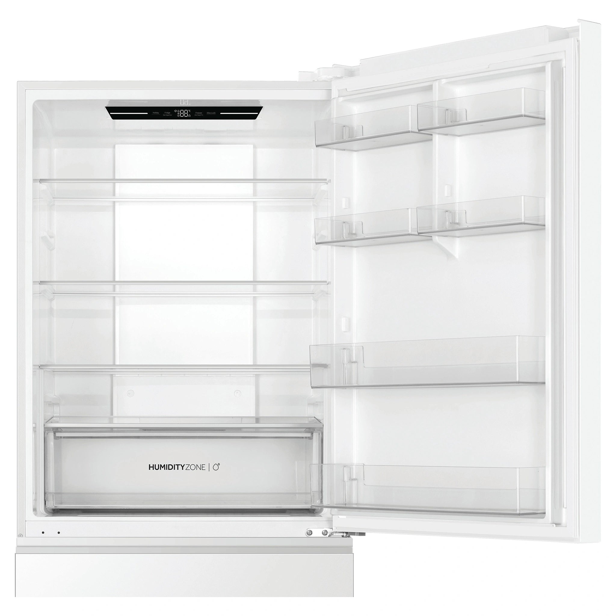 Haier 517L 500 Series Refrigerator Bottom Freezer HRF510BW, Top Door Open View