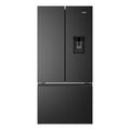 Haier 509L Black French Door Fridge With Water Dispenser HRF510FHC, Front View