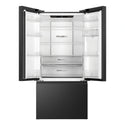 Haier 509L Black French Door Fridge With Water Dispenser HRF510FHC, Front View With Door Open