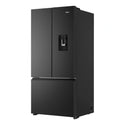 Haier 509L Black French Door Fridge With Water Dispenser HRF510FHC, Left Side View