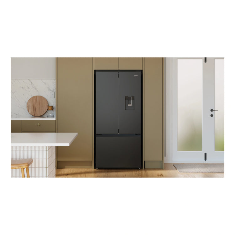 Haier 509L Black French Door Fridge With Water Dispenser HRF510FHC, Life Style 