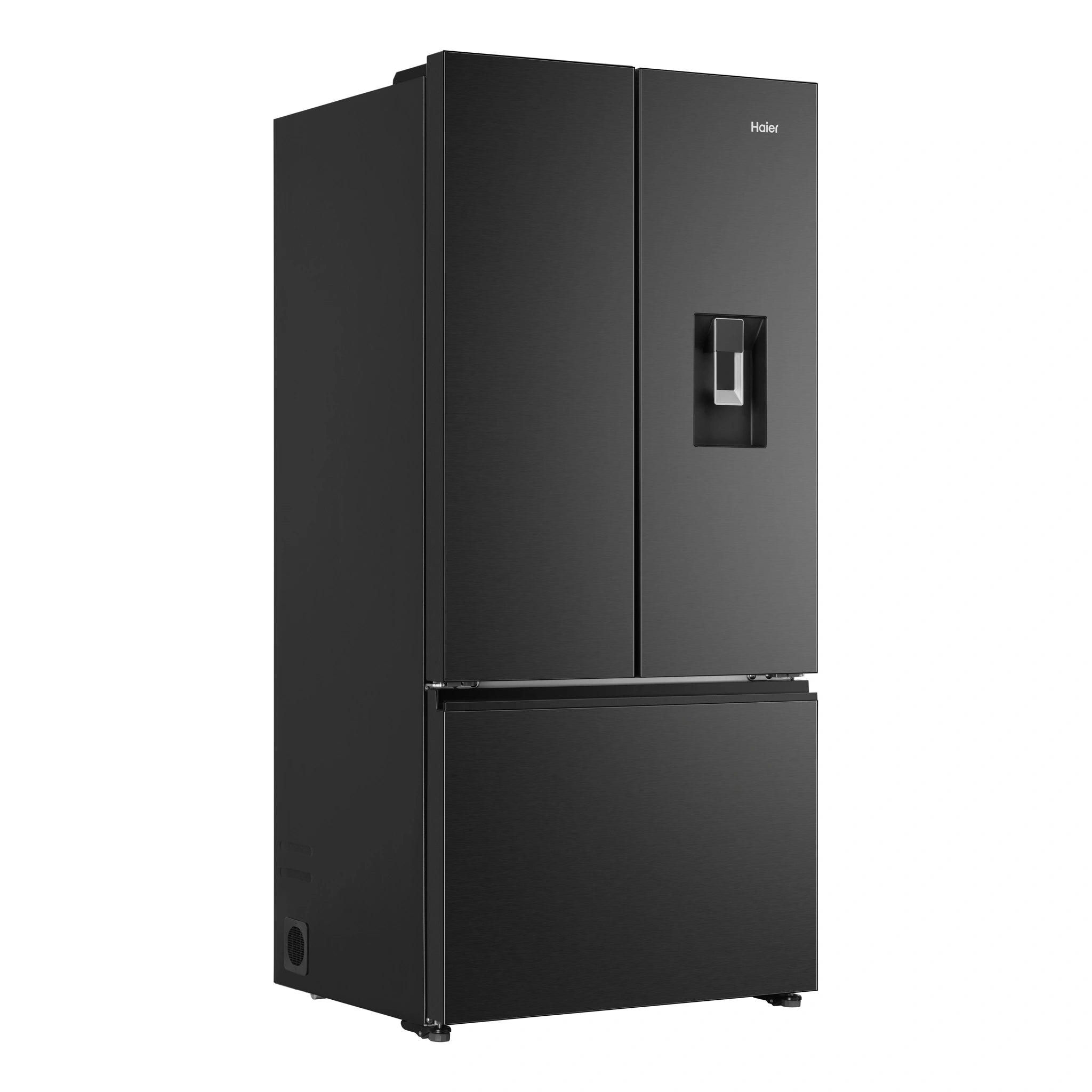 Haier 509L Black French Door Fridge With Water Dispenser HRF510FHC, Right Side View