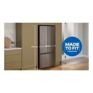 Haier Stainless Steel French Door Fridge With 5-Star Energy Efficiency HRF510FS, Dimensions View