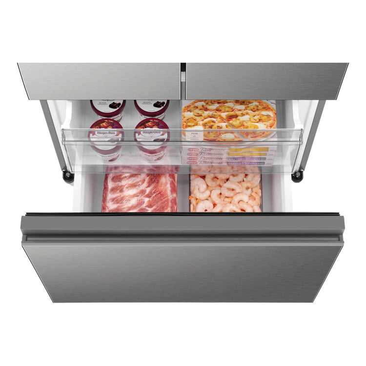 Haier Stainless Steel French Door Fridge With 5-Star Energy Efficiency HRF510FS, Freezer Drawer View