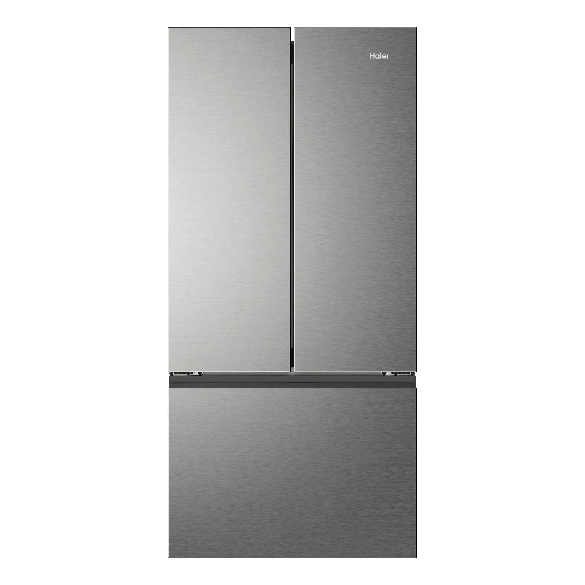 Haier Stainless Steel French Door Fridge With 5-Star Energy Efficiency HRF510FS, Front View
