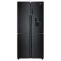 Haier 466L Quad Door Fridge Black HRF516YHC, Front View