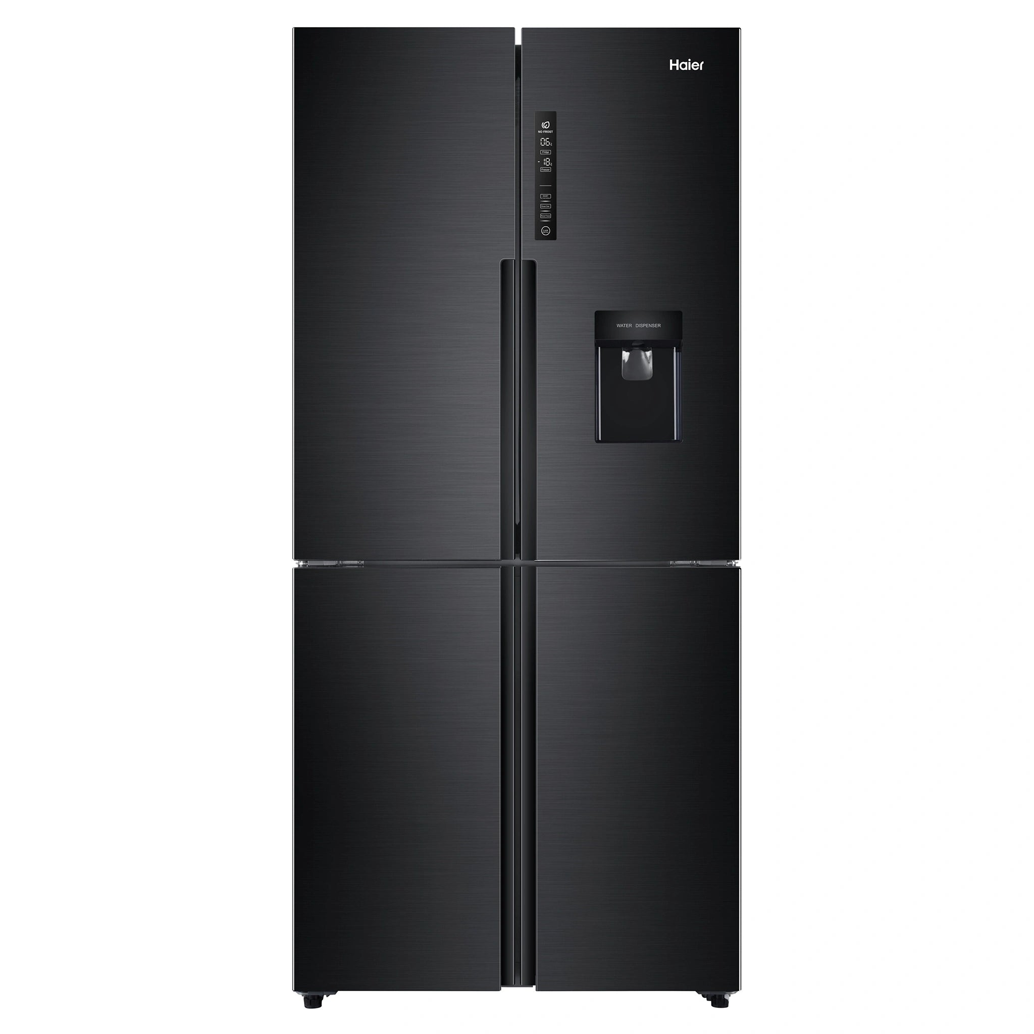 Haier 466L Quad Door Fridge Black HRF516YHC, Front View