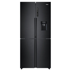 Haier 466L Quad Door Fridge Black HRF516YHC, Front View