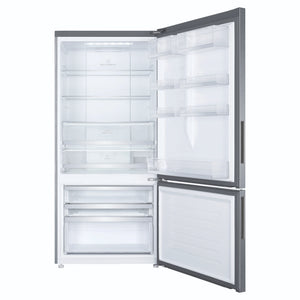 Haier 493L 600 Series Refrigerator Bottom Freezer HRF520BS, Front View With Door Open
