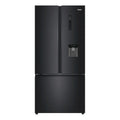 Haier 489L 600 Series Black French Door Refrigerator Freezer HRF520FHC, Front View