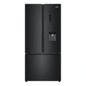 Haier 489L 600 Series Black French Door Refrigerator Freezer HRF520FHC, Front View