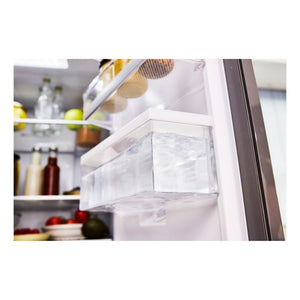 Haier 489L 600 Series Stainless Steel French Door Refrigerator Freezer HRF520FHS, Inside View