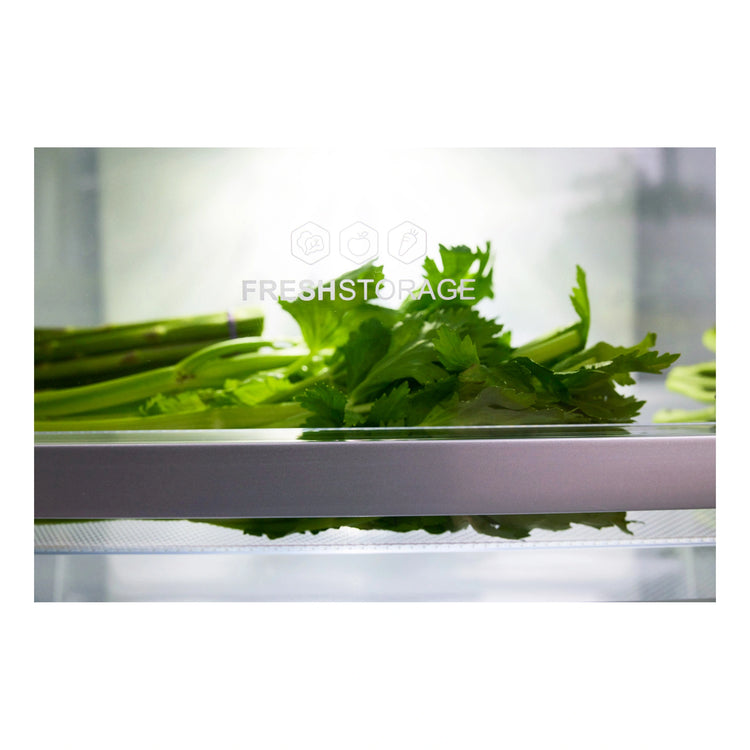 Haier 489L 600 Series Stainless Steel French Door Refrigerator Freezer HRF520FHS, Inside View