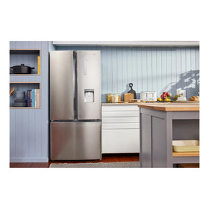 Haier 489L 600 Series Stainless Steel French Door Refrigerator Freezer HRF520FHS, Life Style