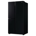 Haier 574L Black Three Door Side by Side Refrigerator HRF575XC, Left Side View