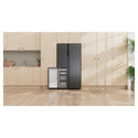 Haier HRF575XC 574L Black Three Door Side by Side Refrigerator