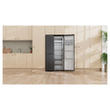 Haier HRF575XC 574L Black Three Door Side by Side Refrigerator