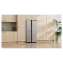 Haier HRF575XS 574L S+ Satina Silver Three Door Side by Side Refrigerator