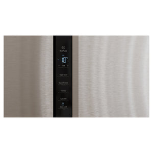 Haier 574L S+ Satina Silver Three Door Side by Side Refrigerator HRF575XS, Temperature Control View
