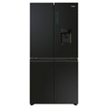 Haier 508L Black Quad Door Fridge HRF580YHC, Front View