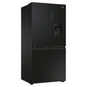 Haier 508L Black Quad Door Fridge HRF580YHC, Left Side View