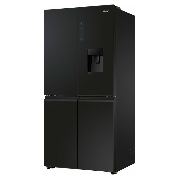 Haier 508L Black Quad Door Fridge HRF580YHC, Right Side View