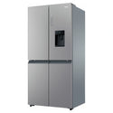 Haier 508L Silver Quad Door Fridge HRF580YHS, Left Side View