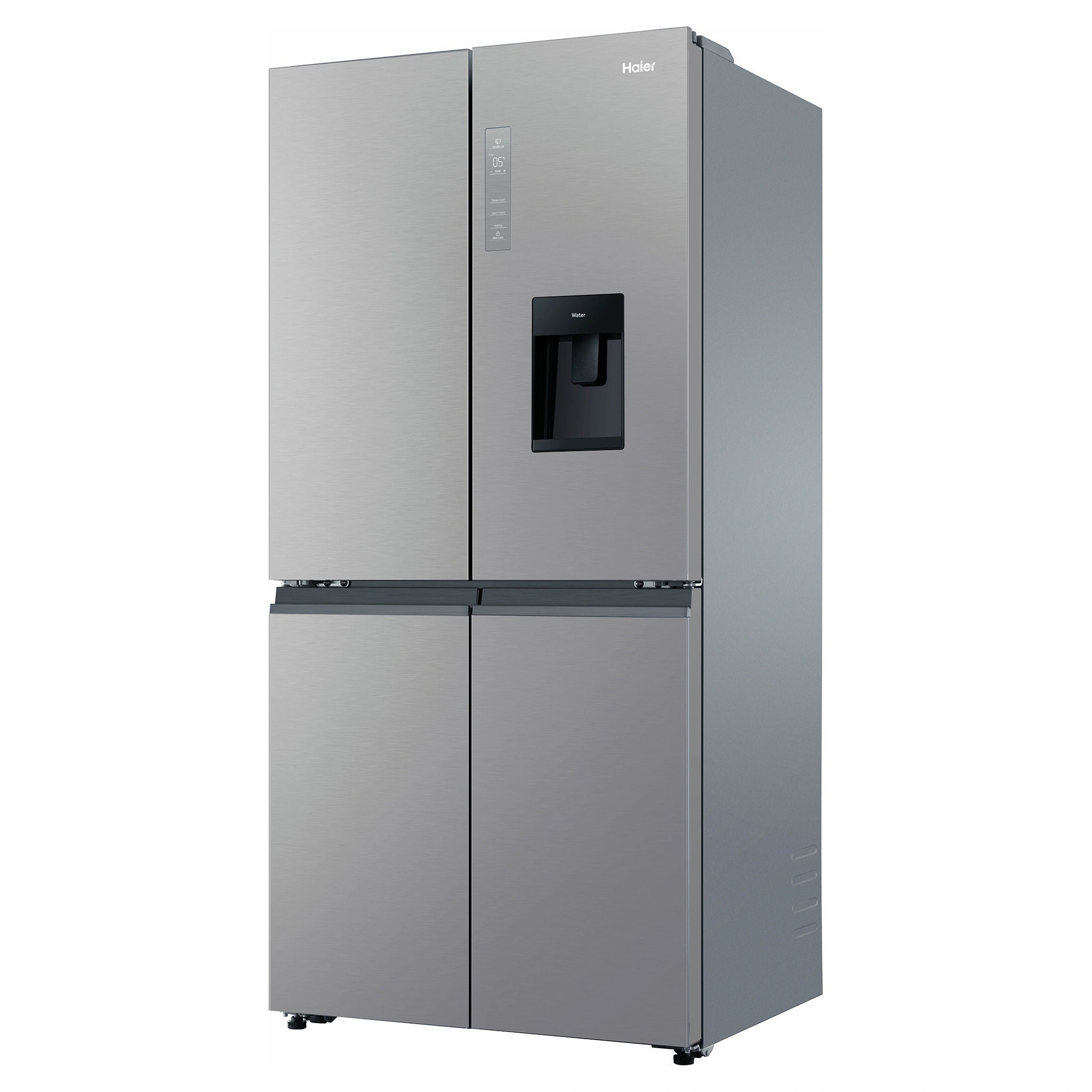 Haier 508L Silver Quad Door Fridge HRF580YHS, Left Side View