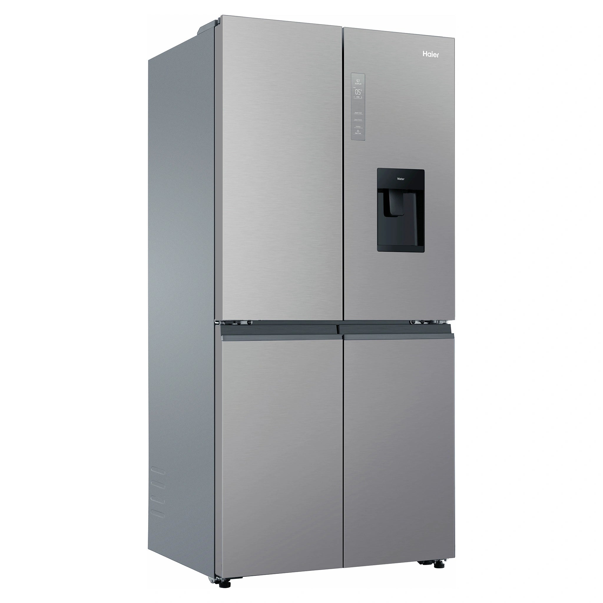 Haier 508L Silver Quad Door Fridge HRF580YHS, Right Side View