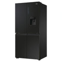 Haier 507L Stainless Steel Quad Door Fridge with Ice & Water Dispenser HRF580YPC, Left Side View