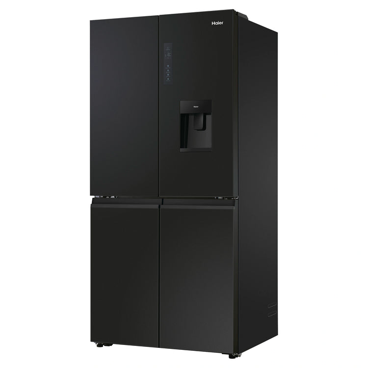 Haier 507L Stainless Steel Quad Door Fridge with Ice & Water Dispenser HRF580YPC, Left Side View