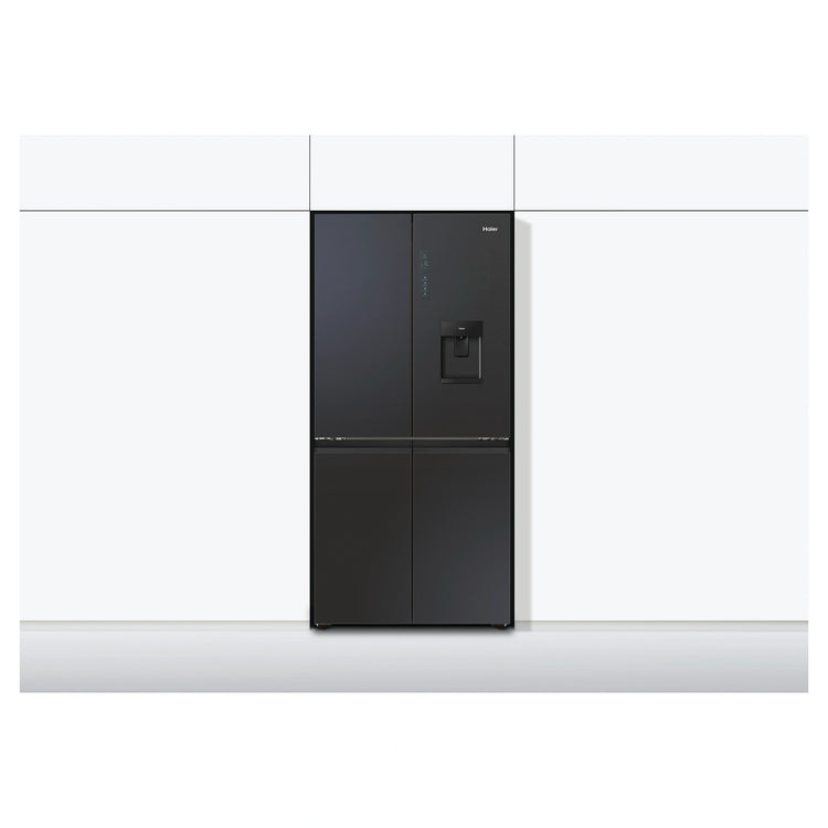 Haier 507L Stainless Steel Quad Door Fridge with Ice & Water Dispenser HRF580YPC, Lifestyle View