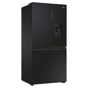 Haier 507L Stainless Steel Quad Door Fridge with Ice & Water Dispenser HRF580YPC, Right Side View