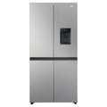 Haier 507L Black Quad Door Fridge with Ice & Water Dispenser HRF580YPS, Front View