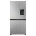Haier 507L Black Quad Door Fridge with Ice & Water Dispenser HRF580YPS, Front View