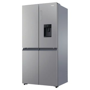 Haier 507L Black Quad Door Fridge with Ice & Water Dispenser HRF580YPS, Left Side View