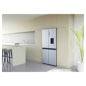 Haier 507L Black Quad Door Fridge with Ice & Water Dispenser HRF580YPS, Lifestyle View 3