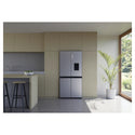 Haier HRF580YPS 507L Silver Quad Door Fridge with Ice & Water Dispenser