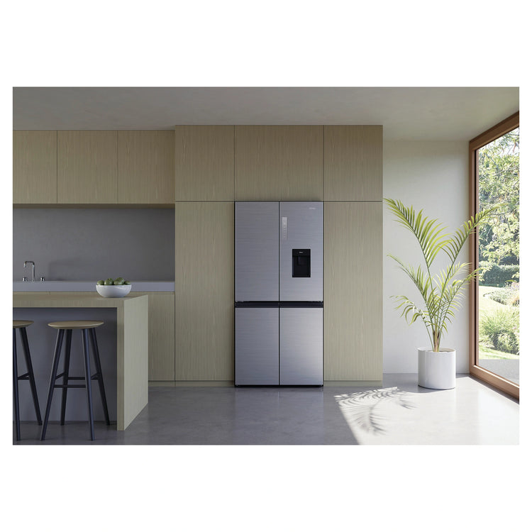 Haier 507L Black Quad Door Fridge with Ice & Water Dispenser HRF580YPS, Lifestyle View 4
